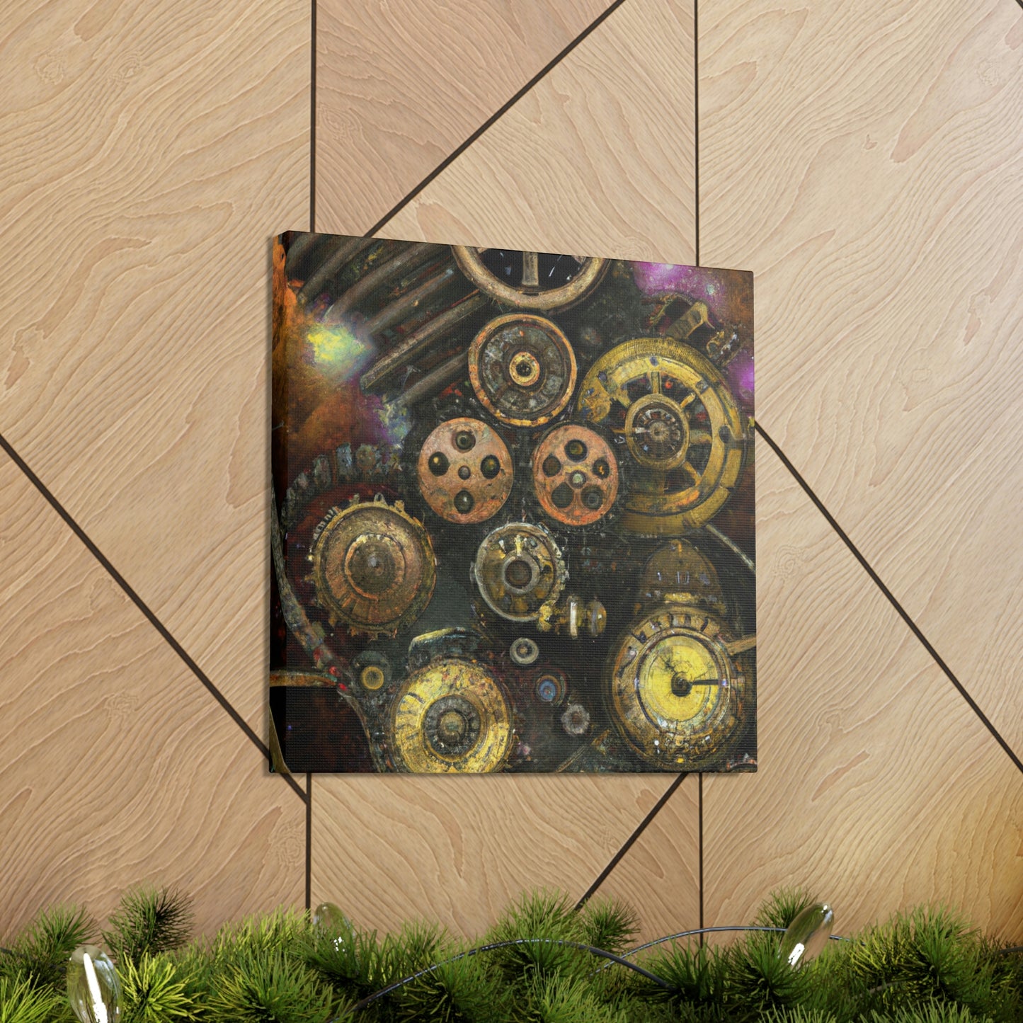 "Star Cluster Steampunk Wonder" - Canvas