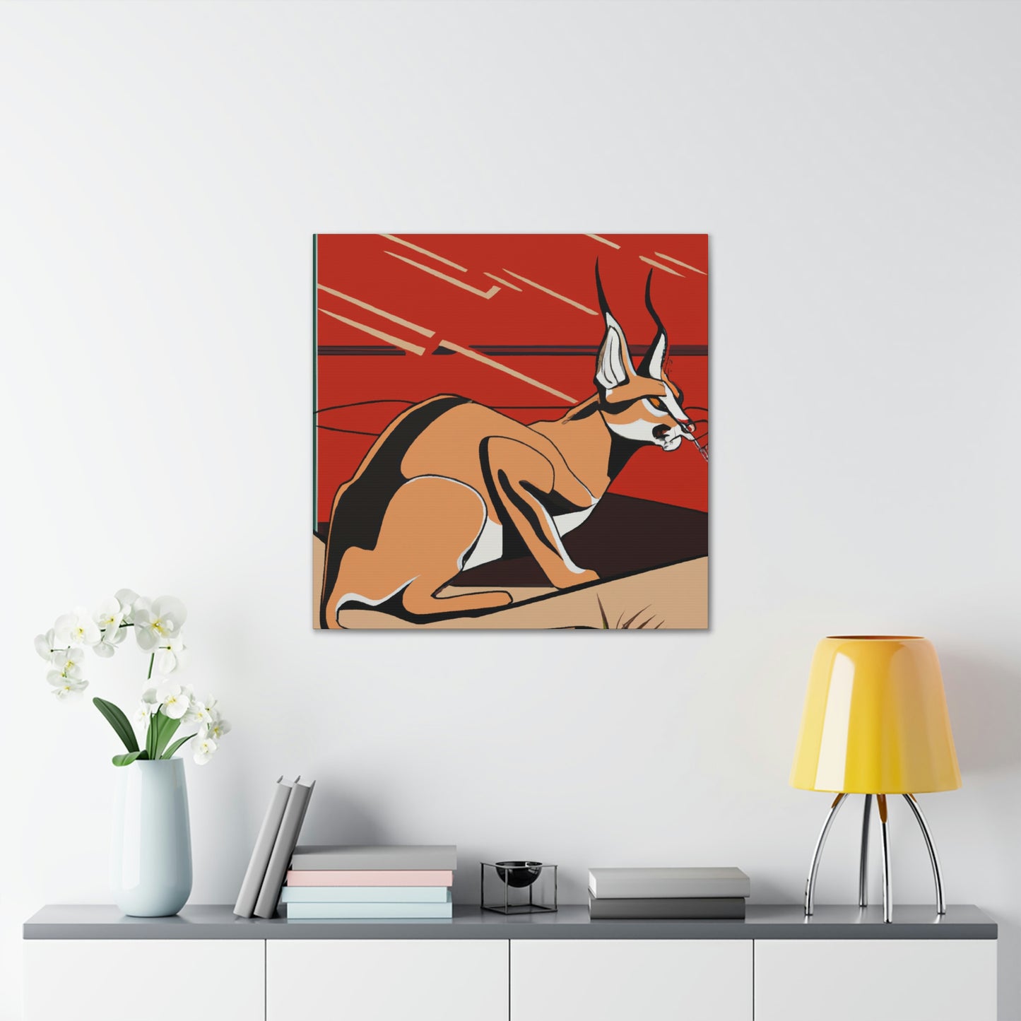 "Caracal's Deco Zenith" - Canvas