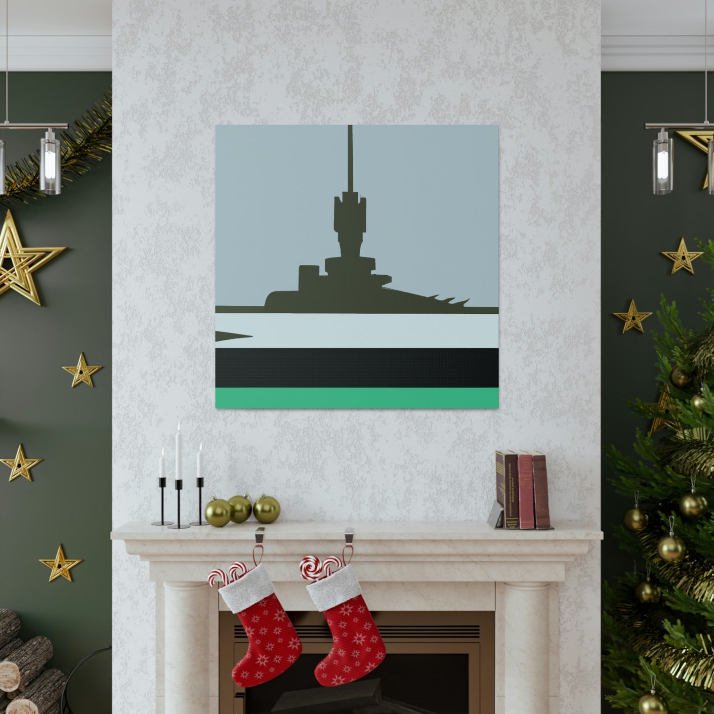 "Battleship Minimalism" - Canvas