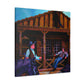 "Saloon Life Scene" - Canvas