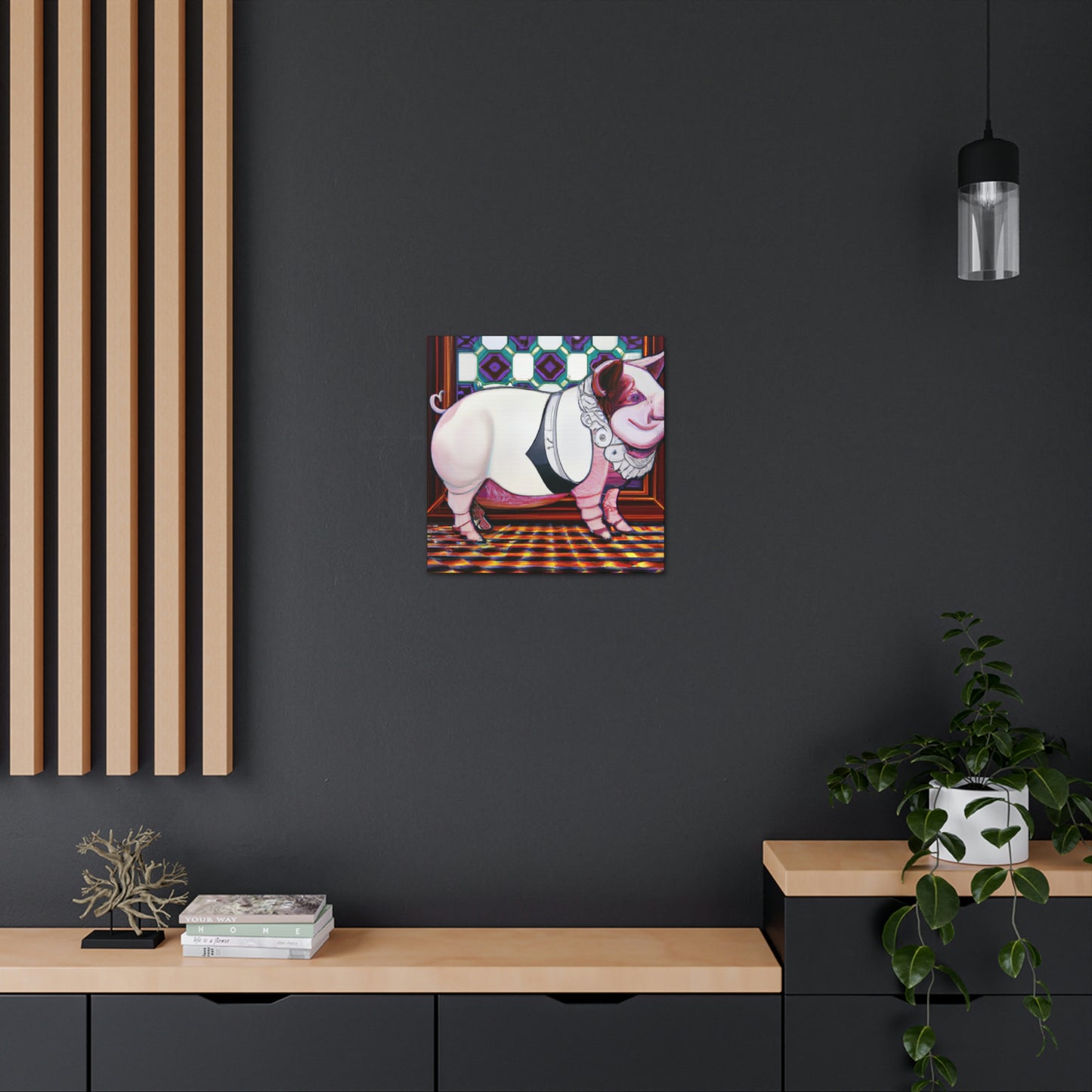 "Piggy Power Dance!" - Canvas