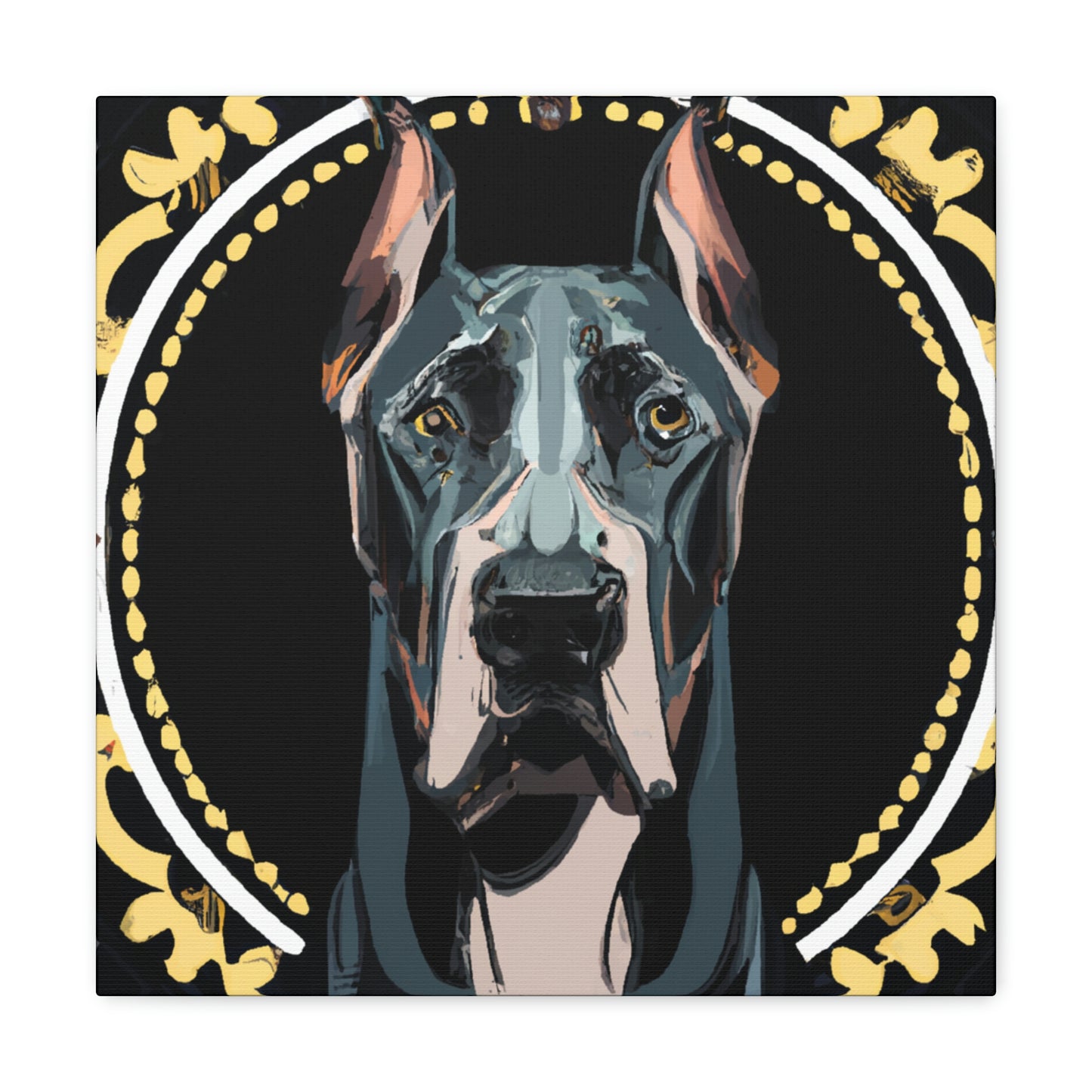 “Gilded Great Dane” - Canvas