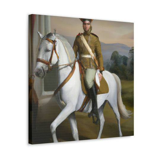 Galloping Cavalryman. - Canvas