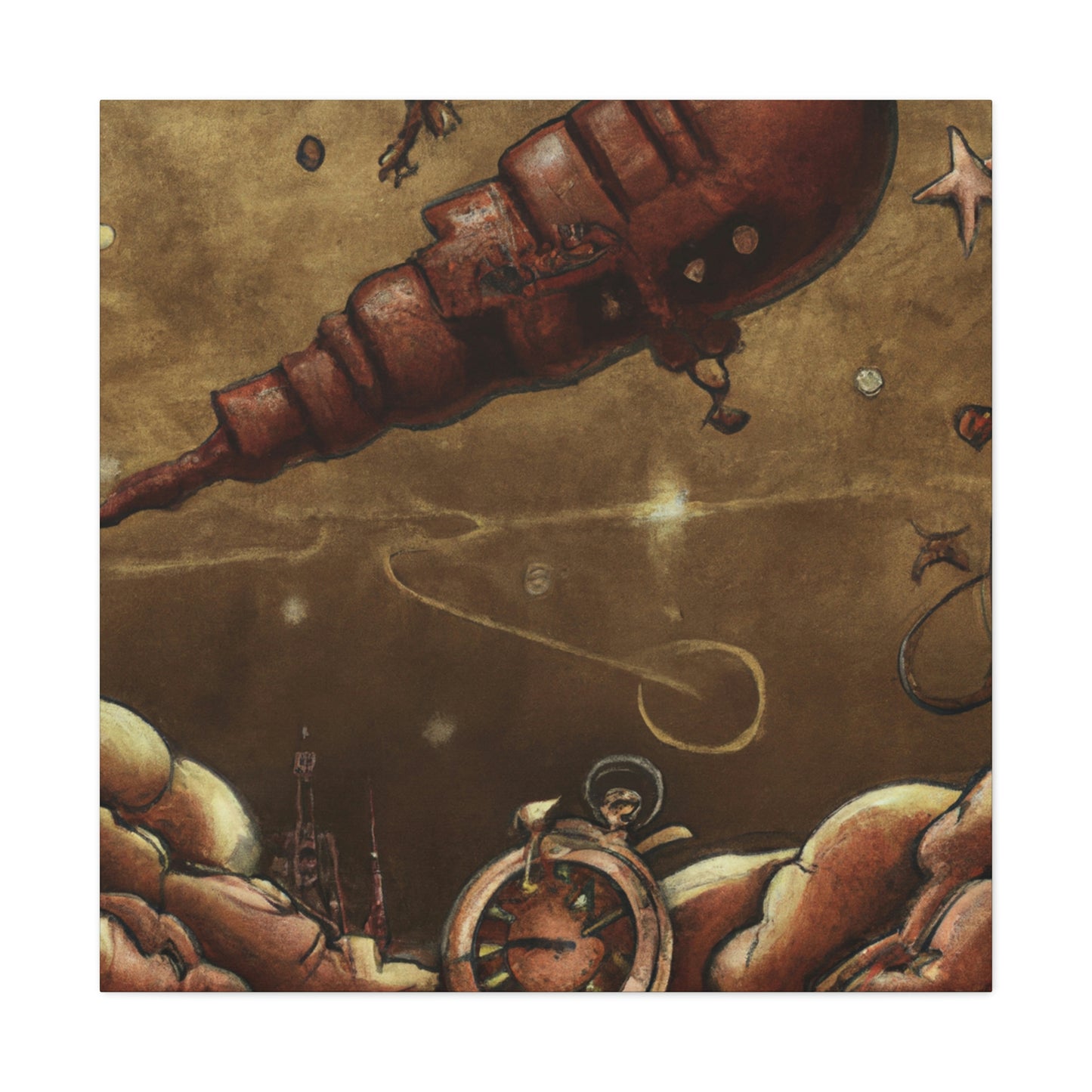 Meteor in Steampunk - Canvas