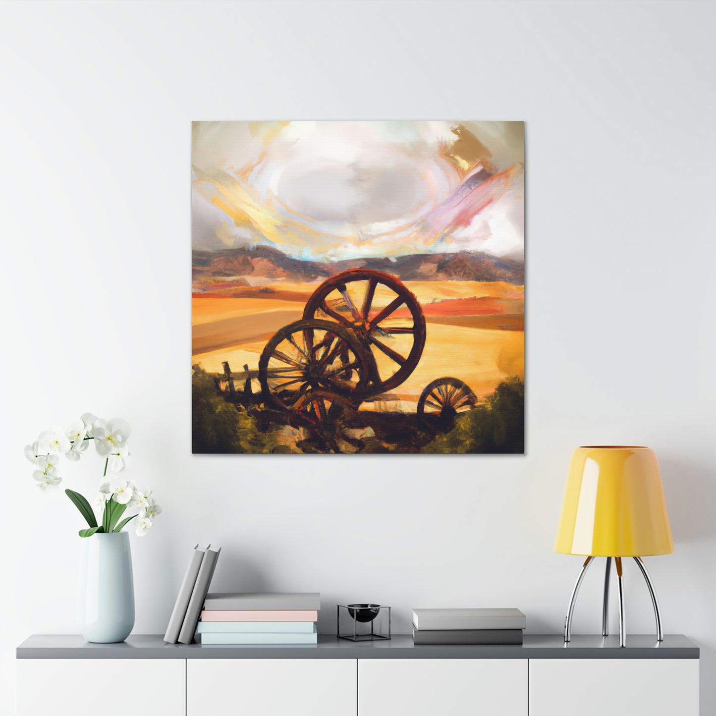 Wheeling Through History - Canvas