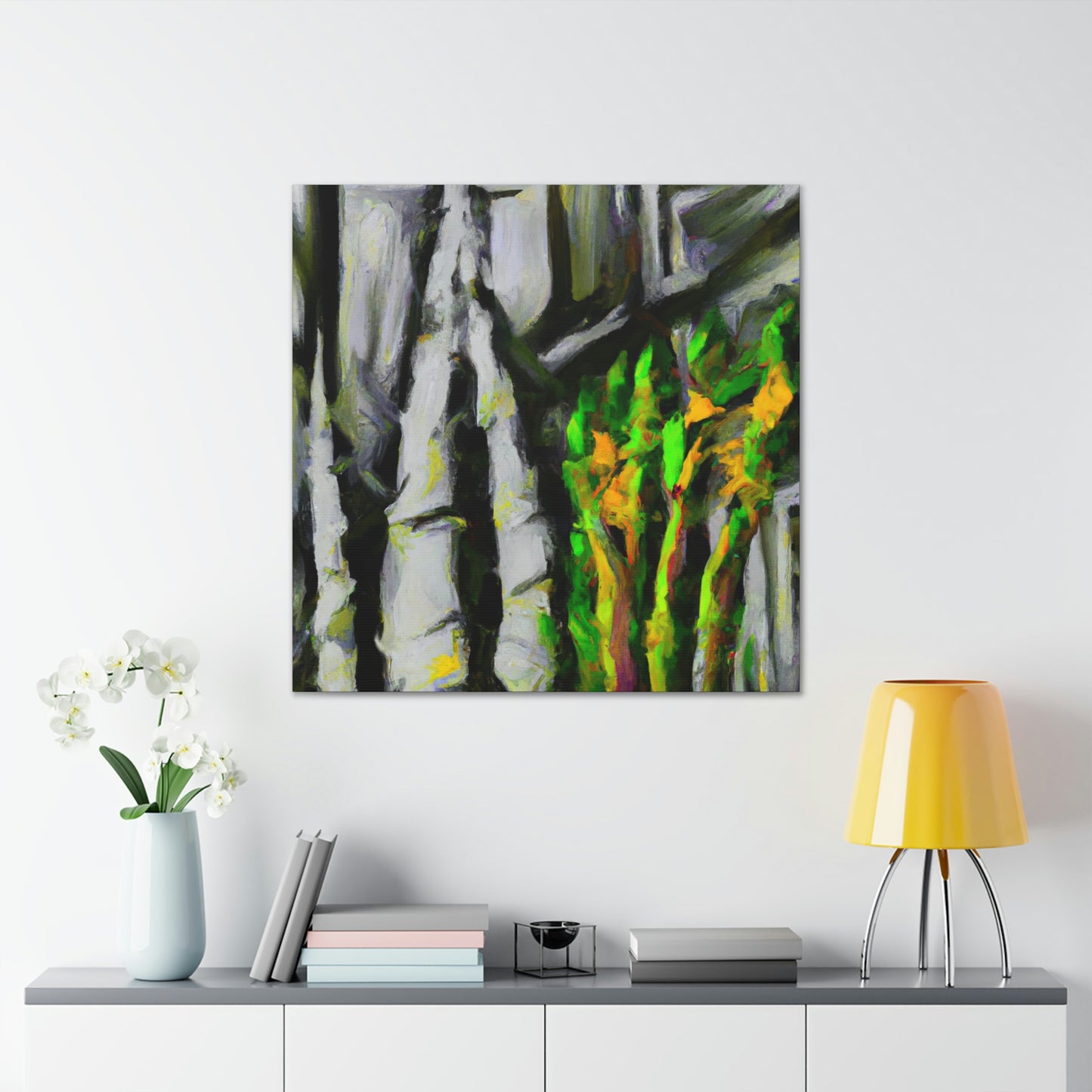 "Asparagus Abstract Expressionism" - Canvas