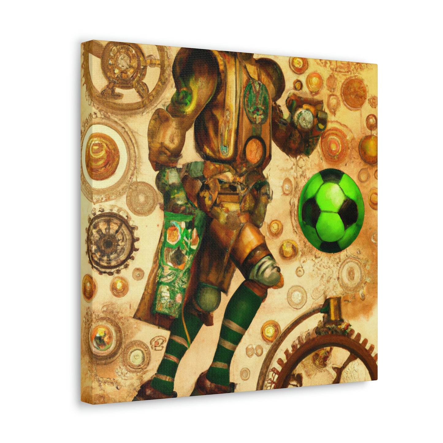 Soccer in Steampunk Age - Canvas