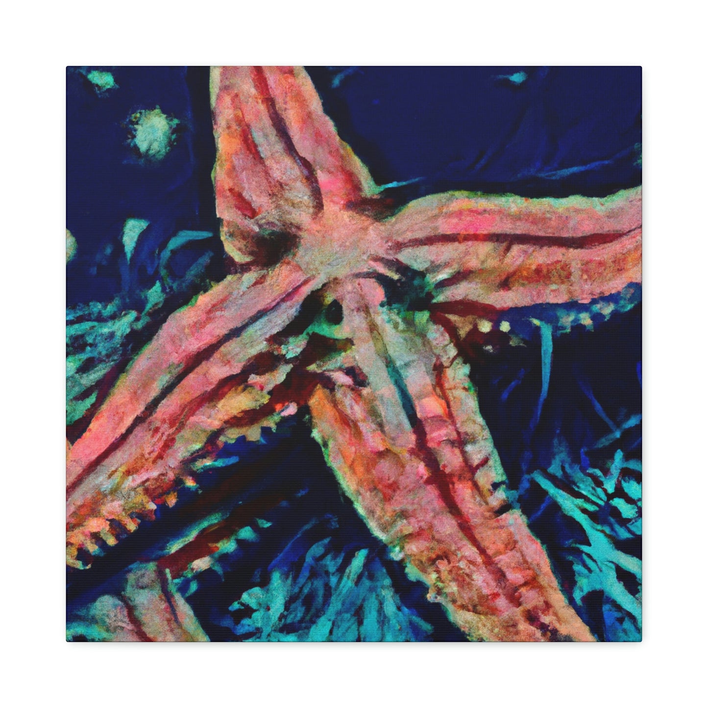 "Starfish on the Shoreline" - Canvas