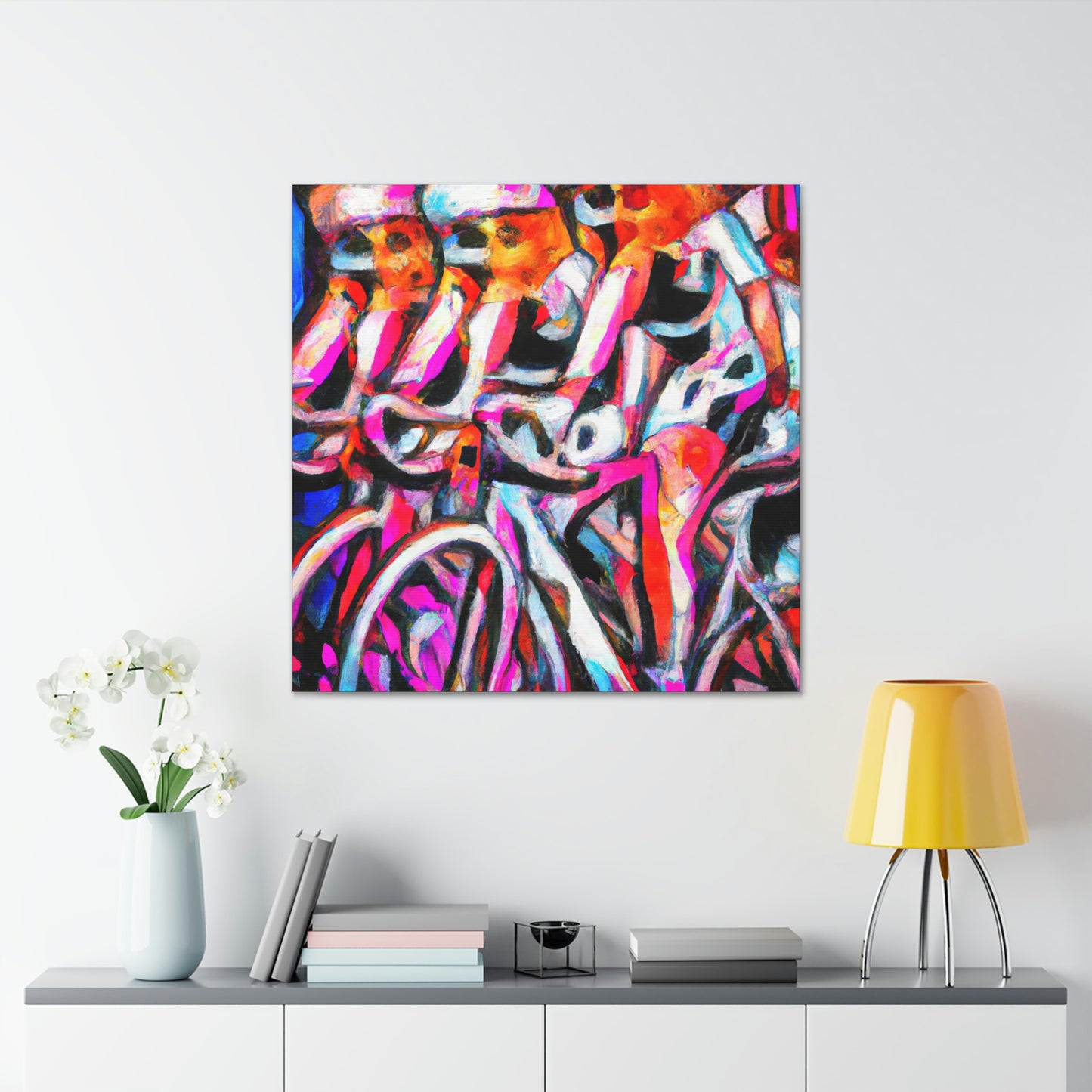 Bike Riders Expressionism - Canvas