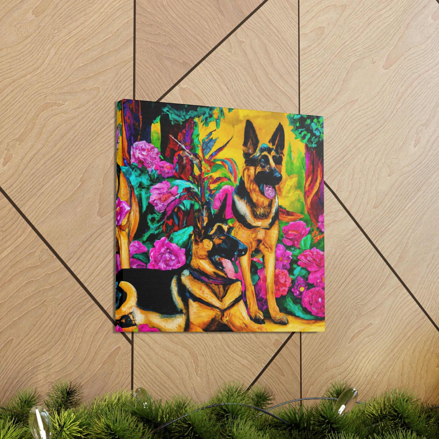 "Guardian Shepherd in Deco" - Canvas