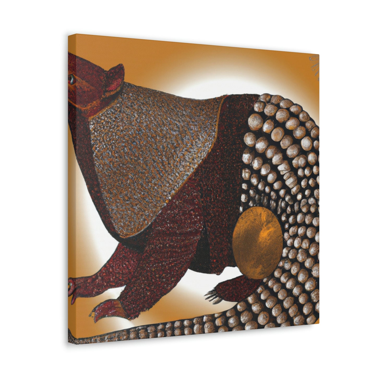 "Sparkling Pangolin Splendor" - Canvas