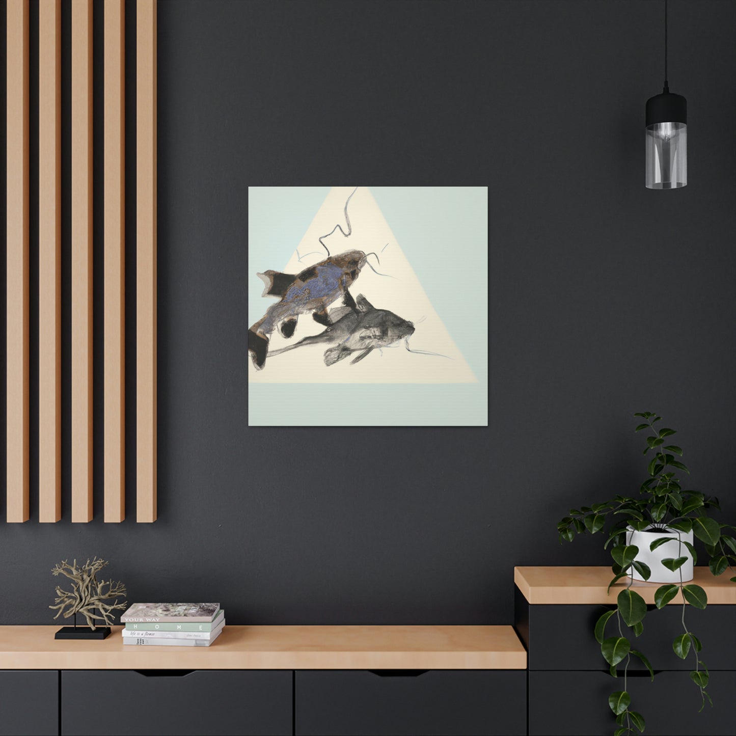 Corydoras Catfish Minimalism - Canvas