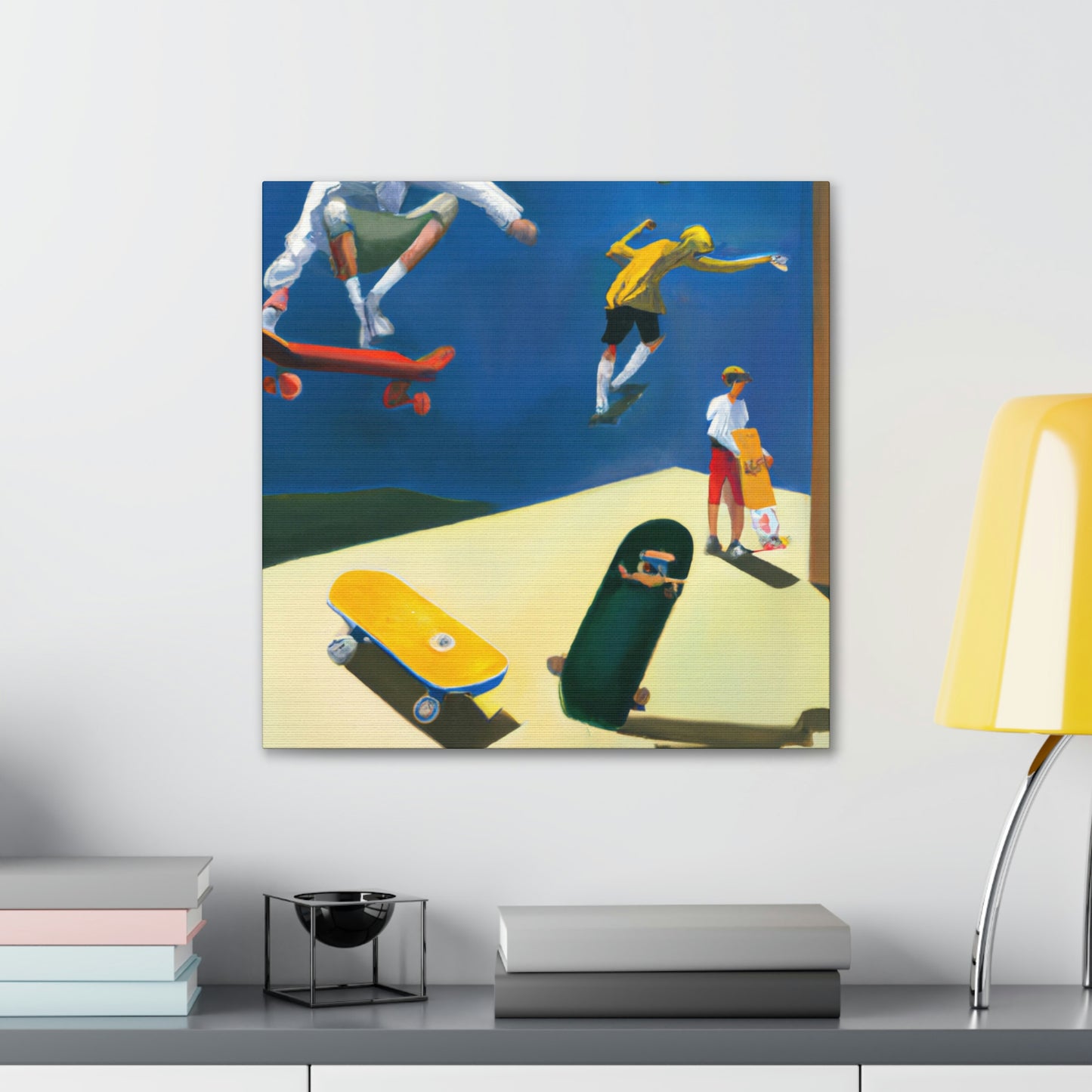 Skateboarding Dreamscape - Canvas