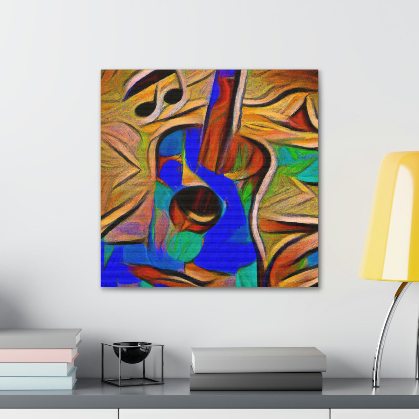 "Acoustic Guitar Resonance" - Canvas