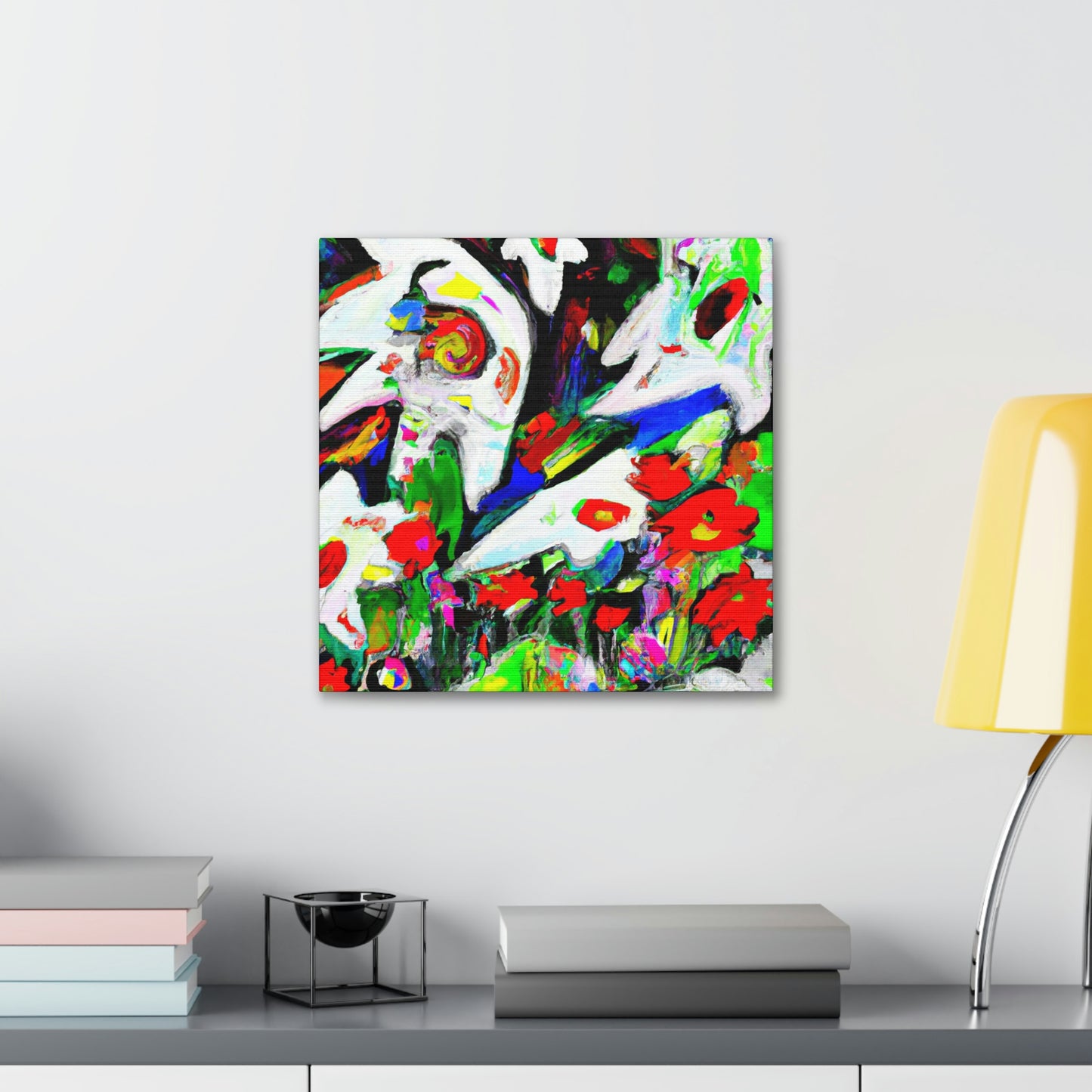 "Love in Breezy Blooms" - Canvas