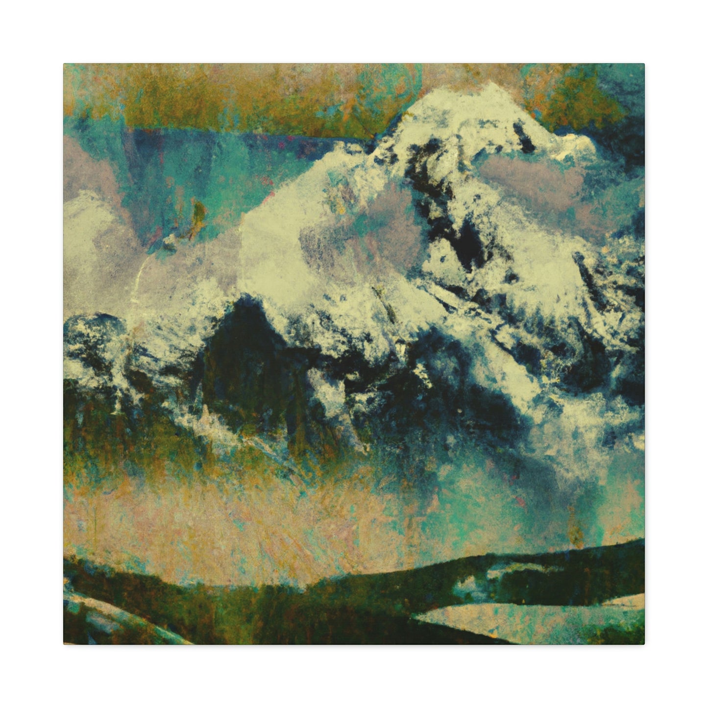 "Mountain Majesty Expressionism" - Canvas