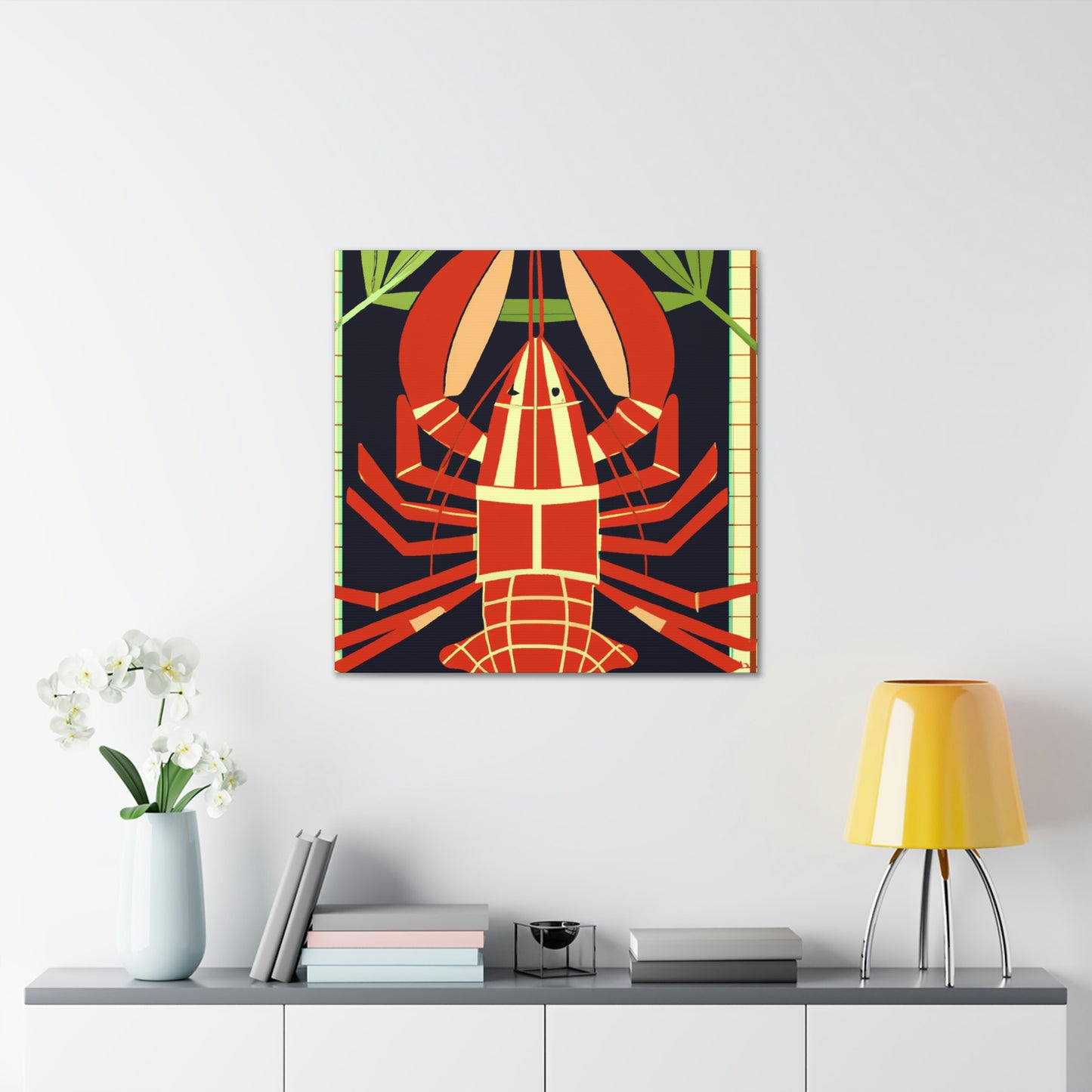 Lobster's Luxurious Glow - Canvas