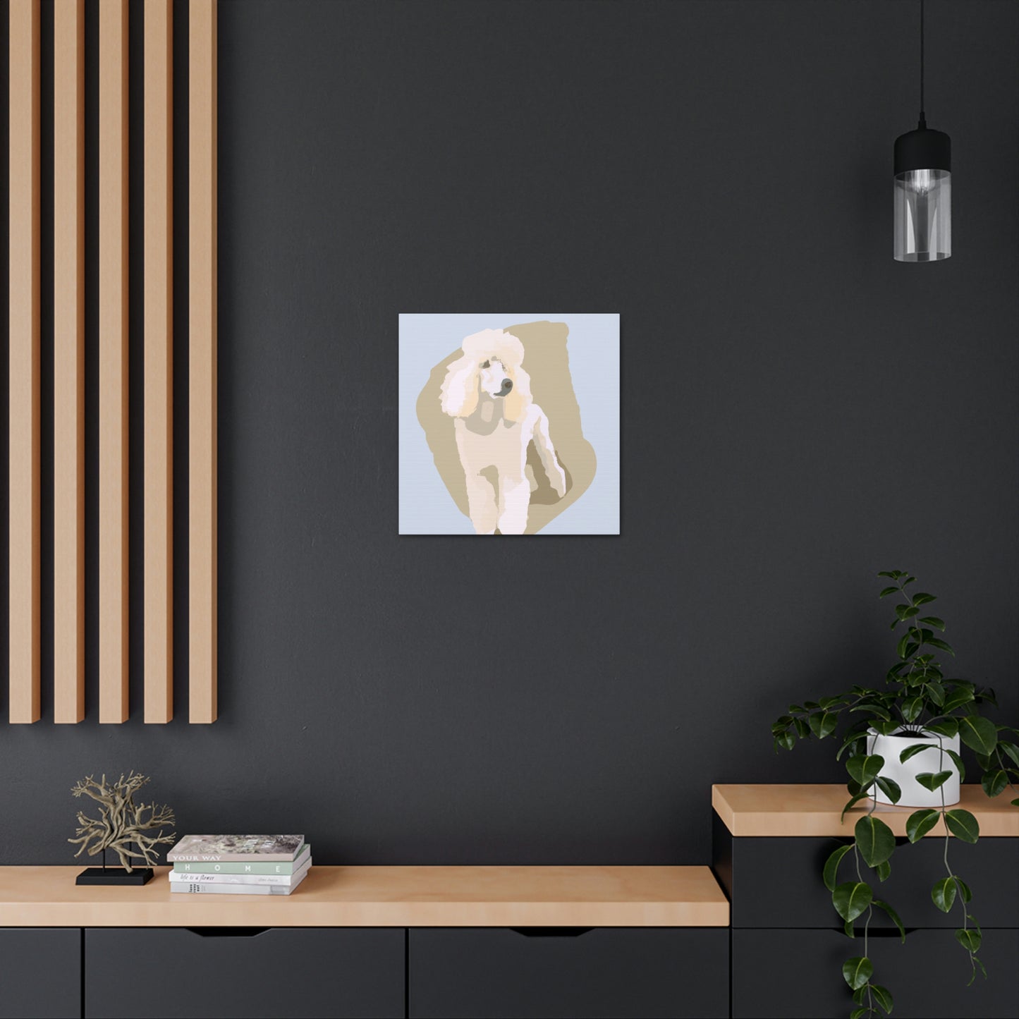 "Poodle in Minimalism" - Canvas