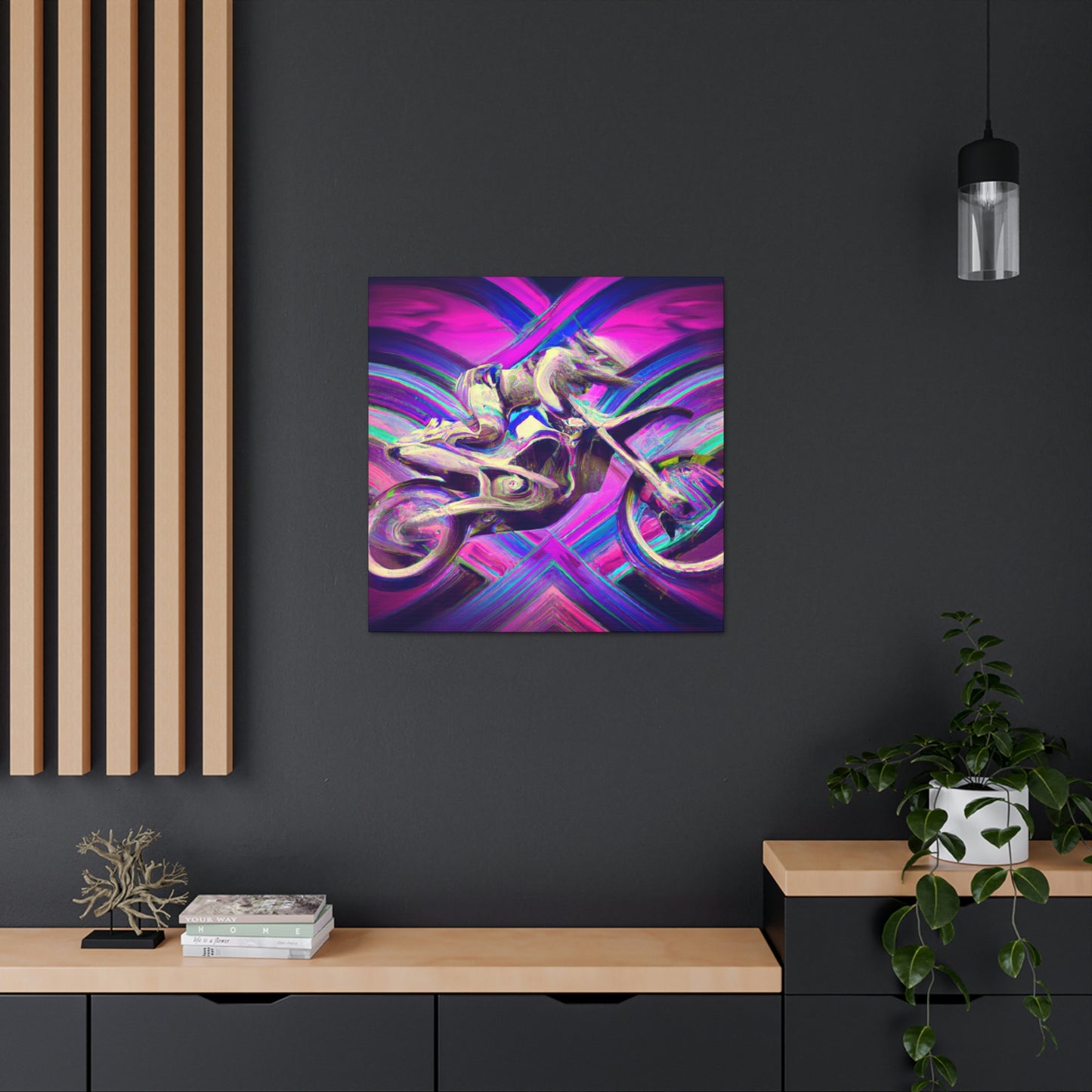 Motocross in Motion - Canvas