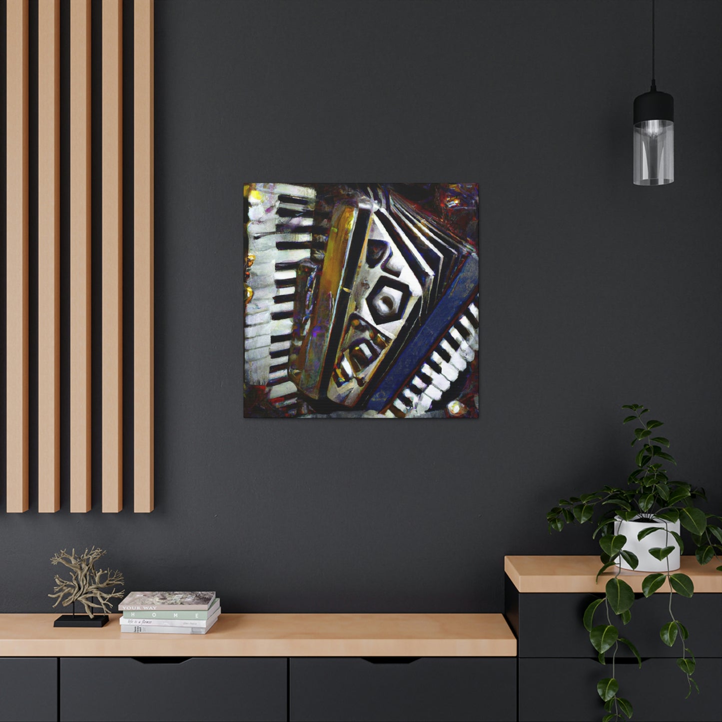 Accordion in Abstraction - Canvas