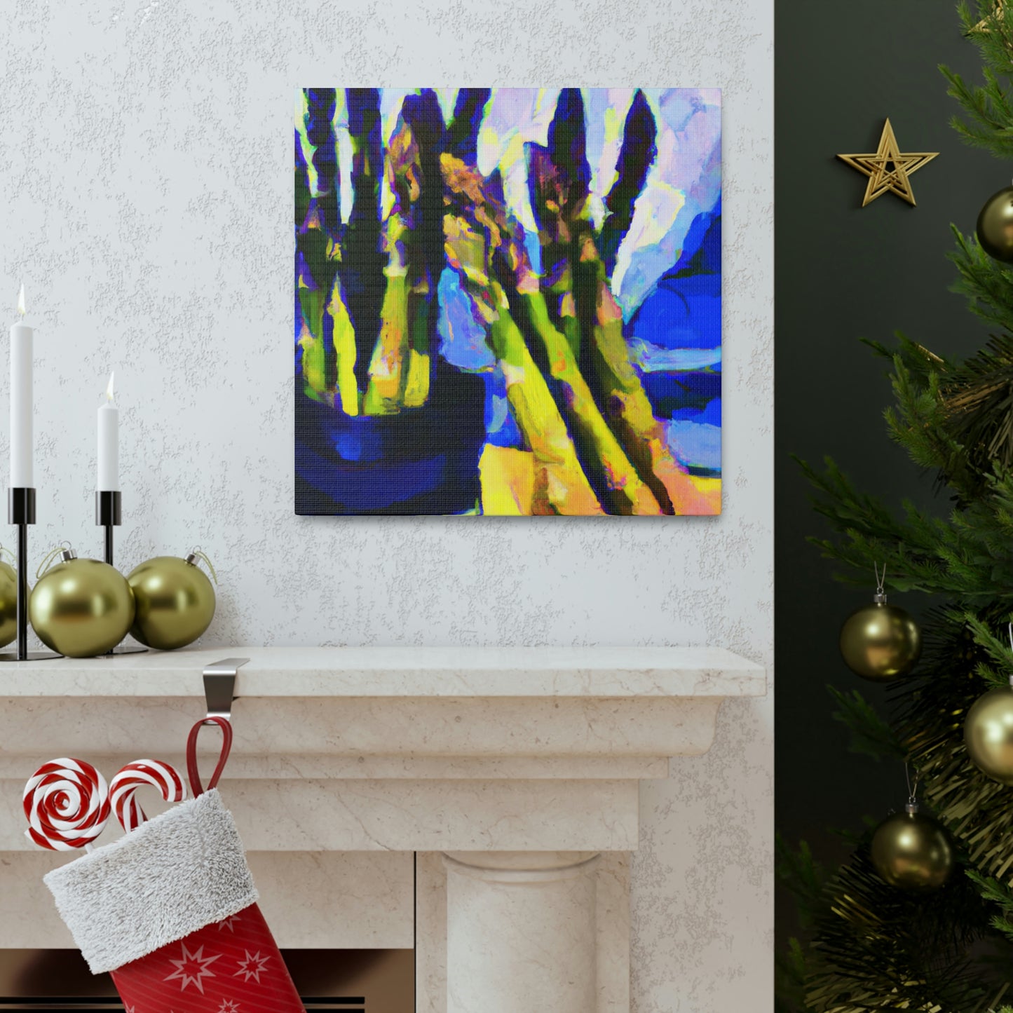 "Asparagus in Fauvism" - Canvas