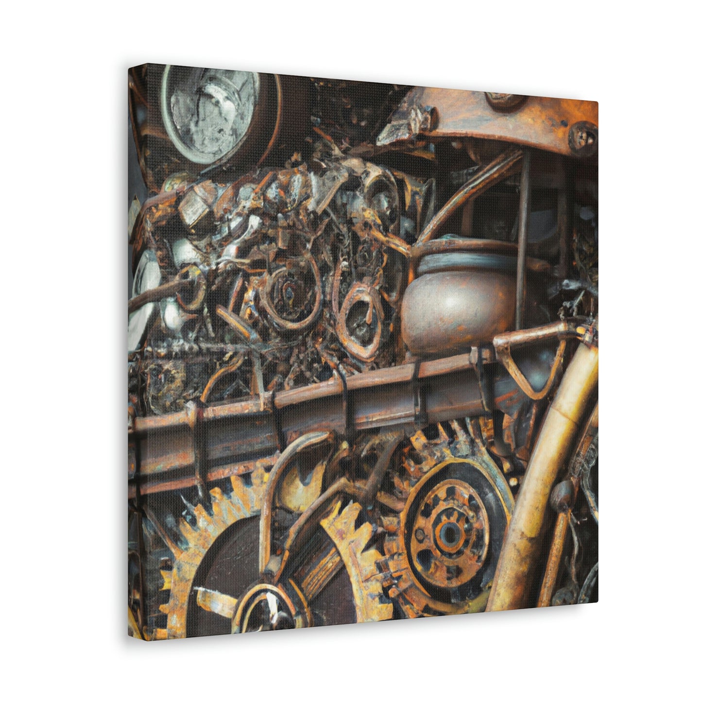 Gilded Clockwork Wonders - Canvas