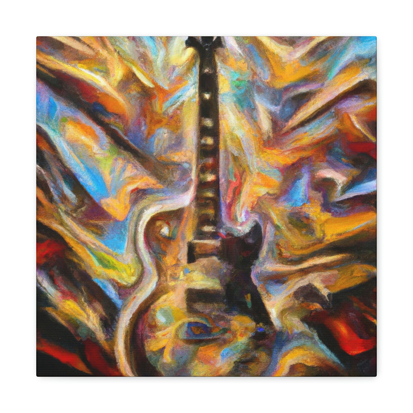 "Electric Guitar Eruption" - Canvas