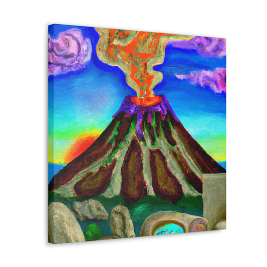 Volcano in the Clouds - Canvas