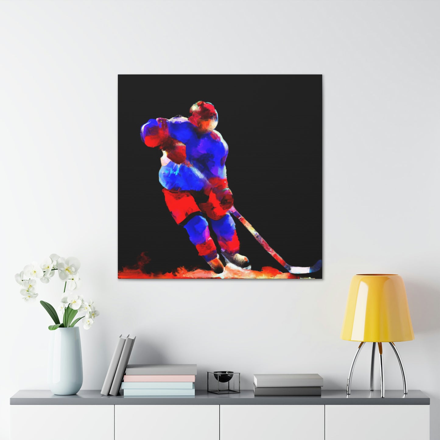 Hockey on Ice Art - Canvas