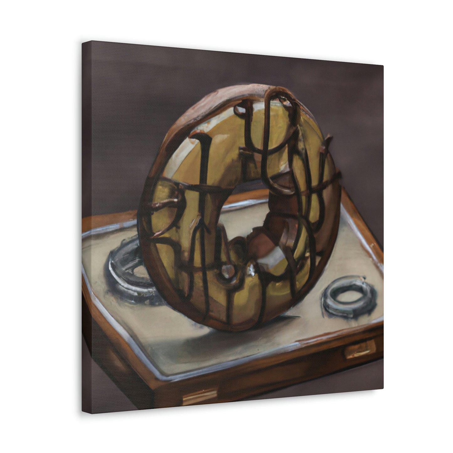 "The Steamy Doughnut Shop" - Canvas