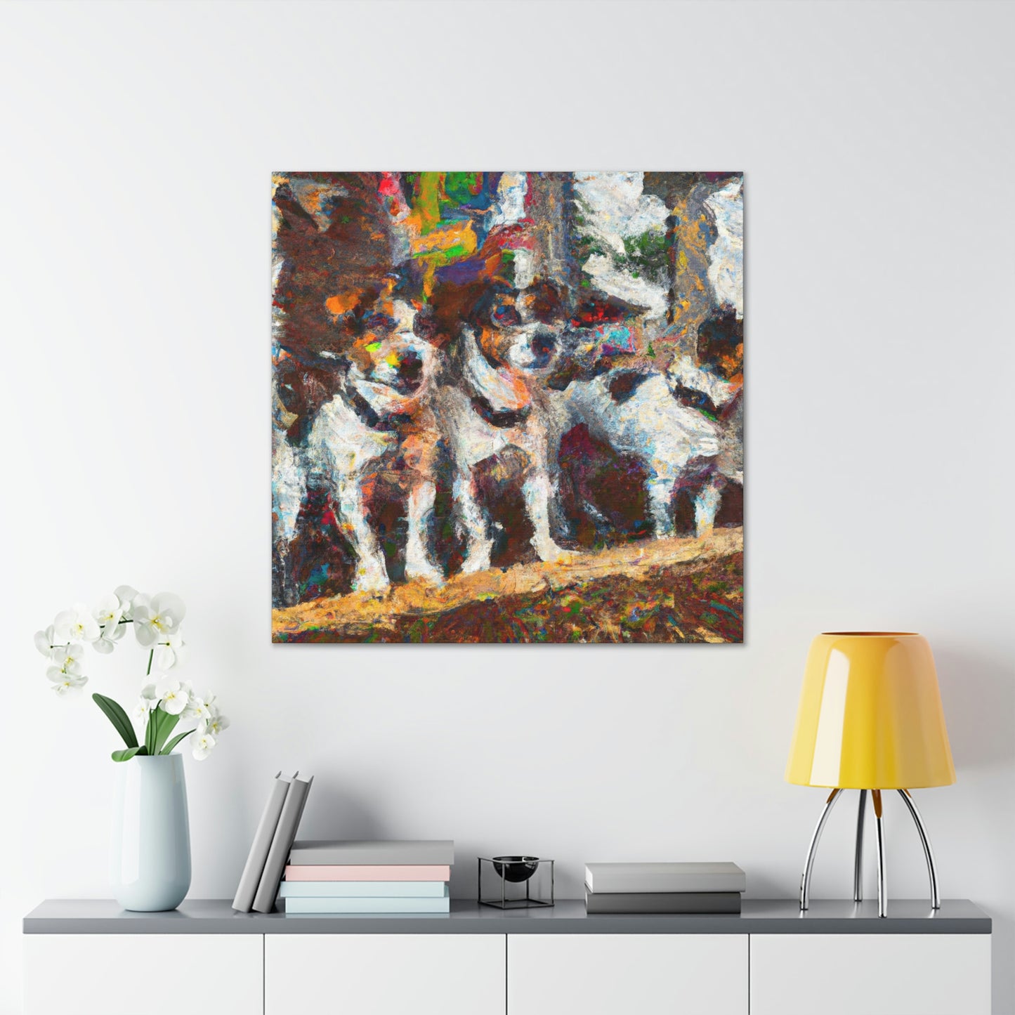 "Jack Russell's Freedom Play" - Canvas