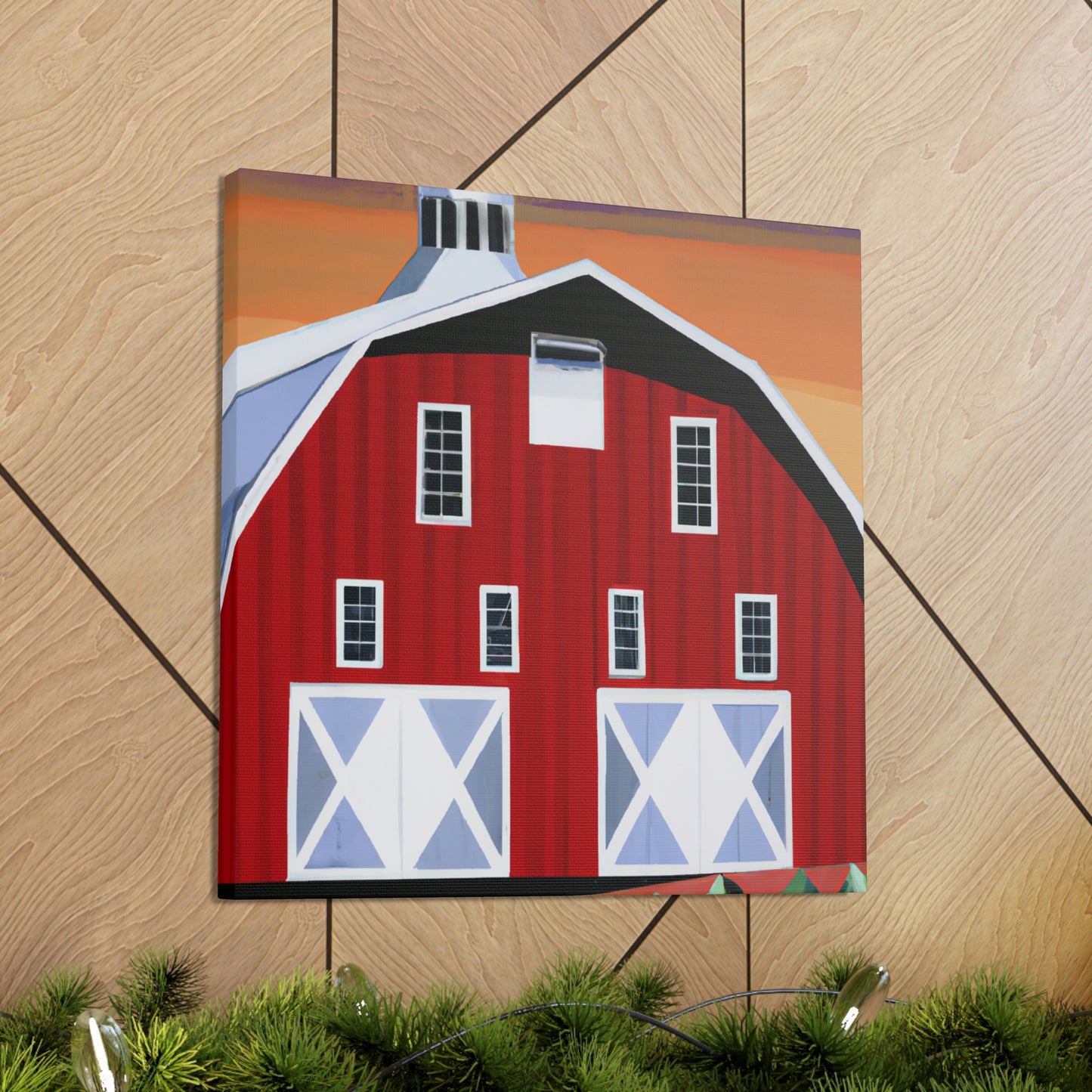 "The Gleaming Barnscape" - Canvas