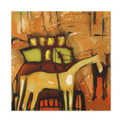 "Horse and Carriage Dawn" - Canvas