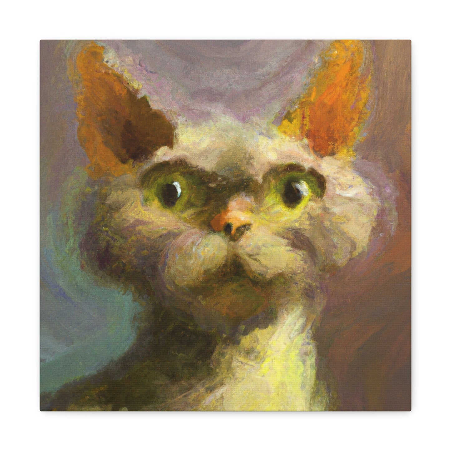 "Devon Rex Majesty" - Canvas