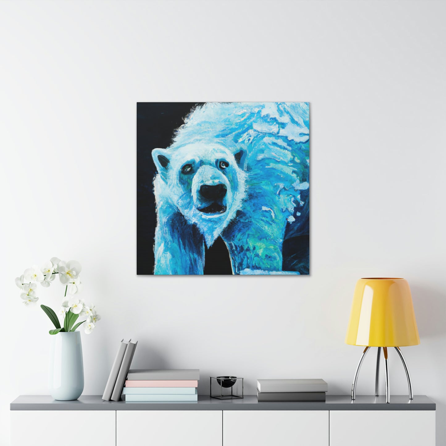 Polar Bear's Embrace - Canvas