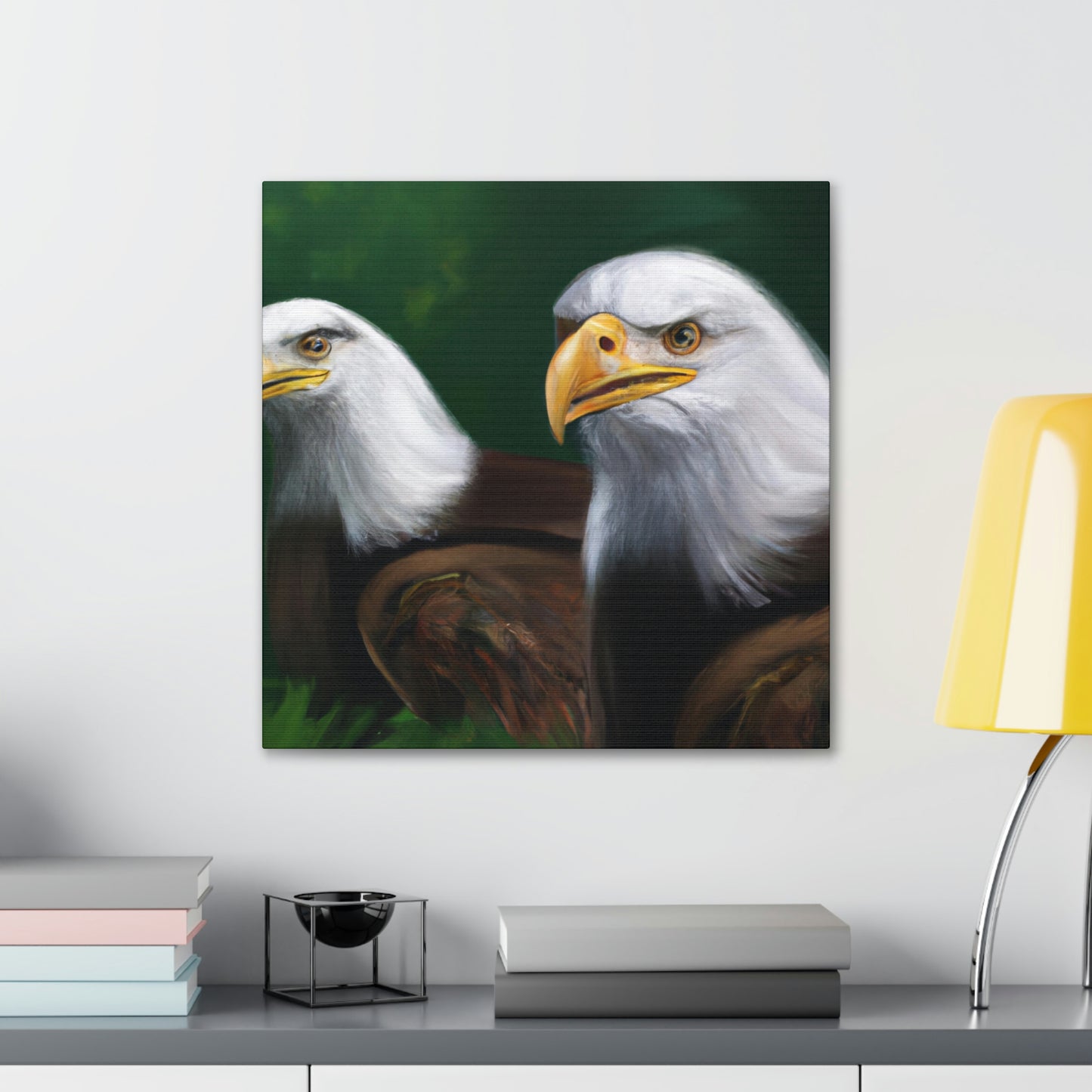 Bald Eagles in Flight - Canvas