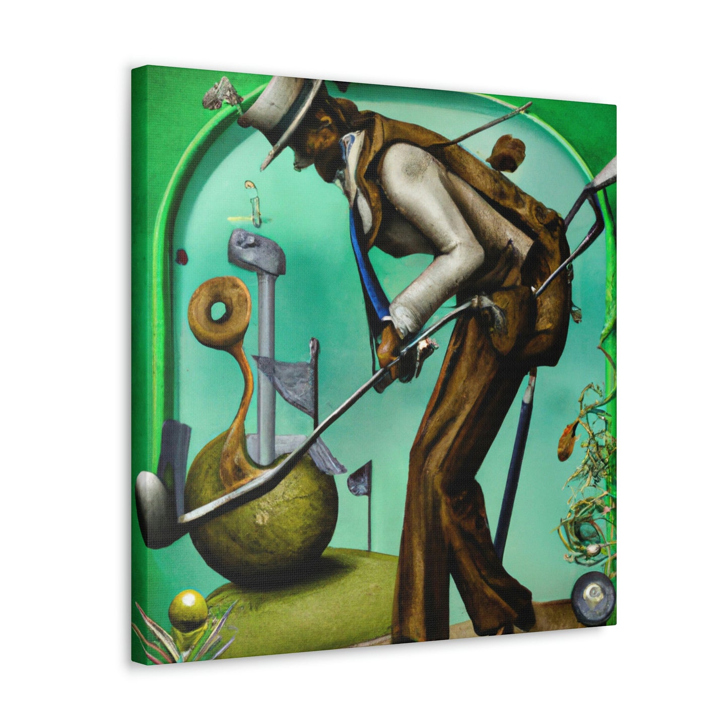 Golf in Victorian Age - Canvas