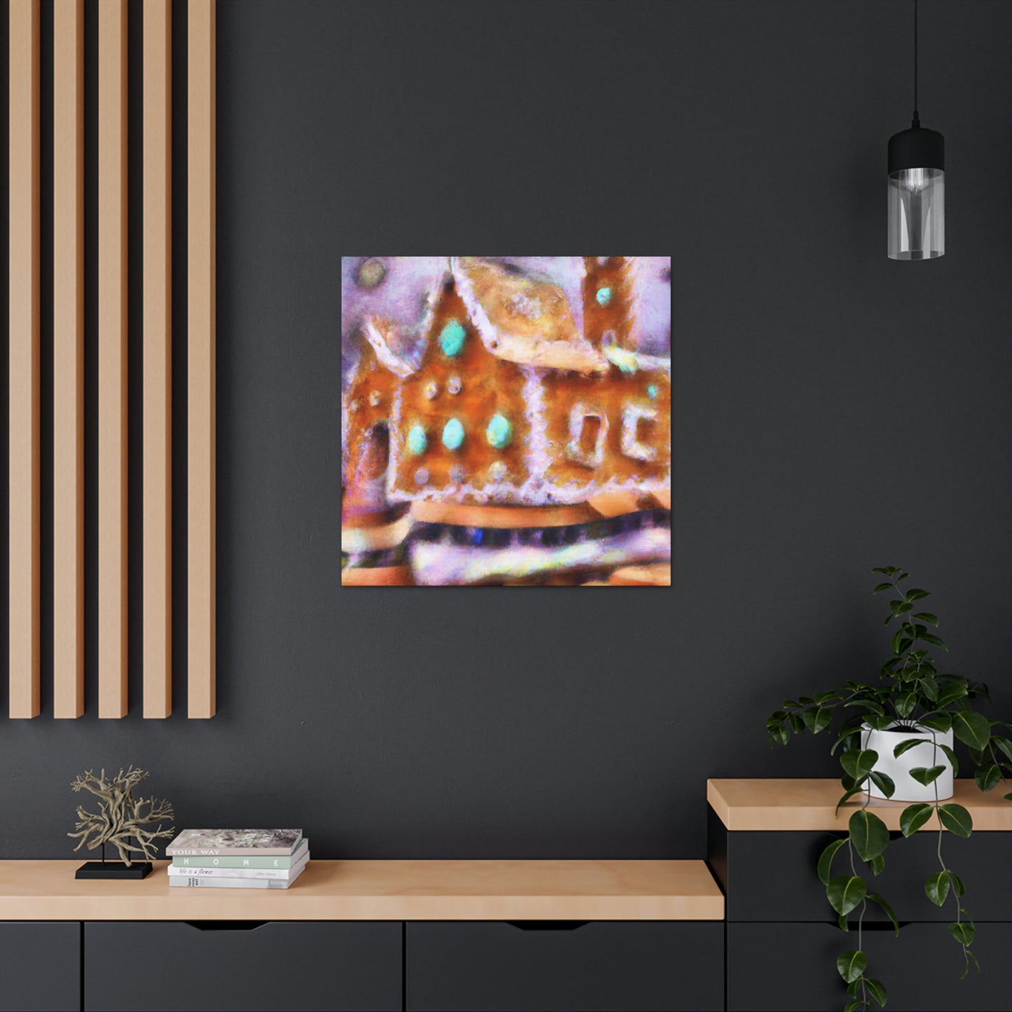 Gingerbread House Dream - Canvas