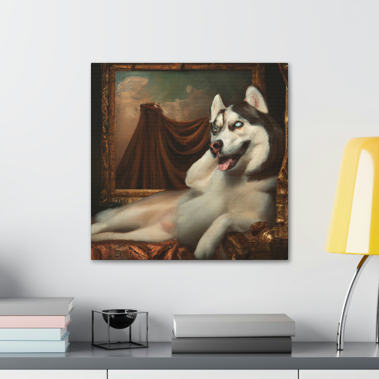 "The Loyal Husky Companion" - Canvas