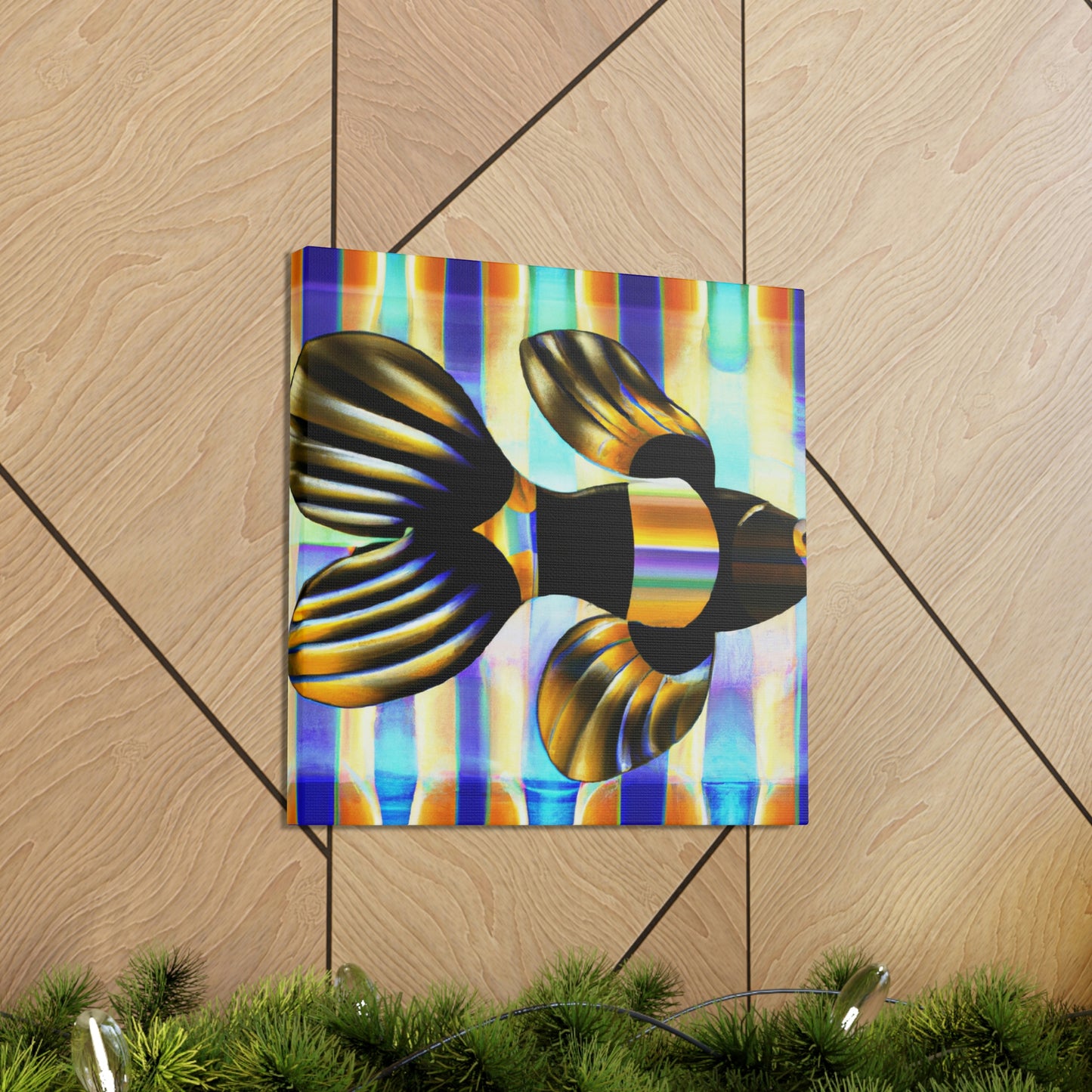 Glimmering Guppy Splendour - Canvas