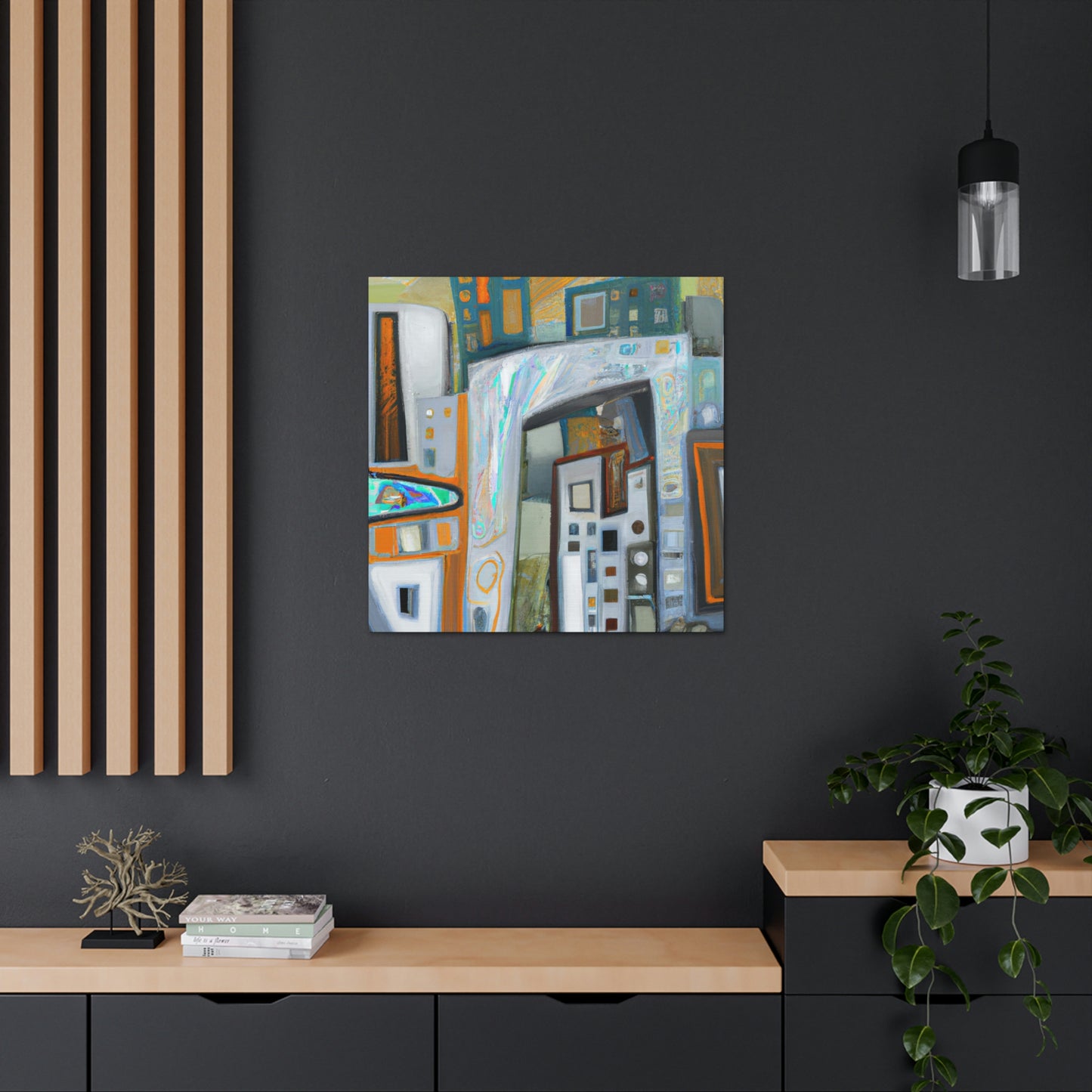 "Urban Vibrancy 1940s" - Canvas