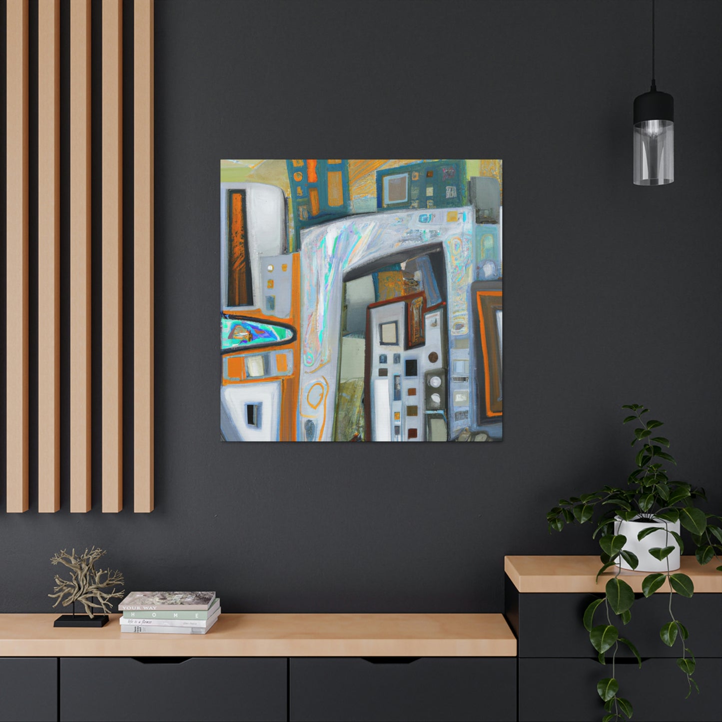 "Urban Vibrancy 1940s" - Canvas