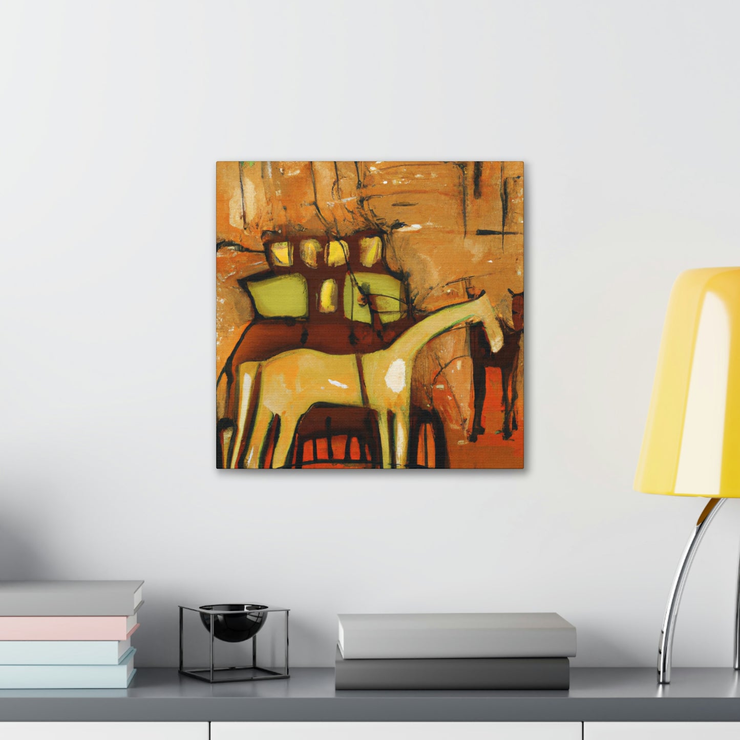 "Horse and Carriage Dawn" - Canvas