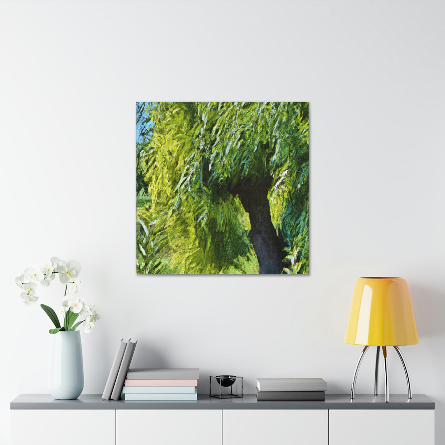 Willow by Moonlight - Canvas