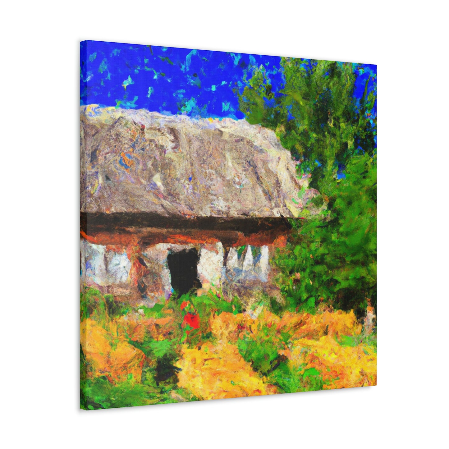 "Farmhouse at Dusk" - Canvas