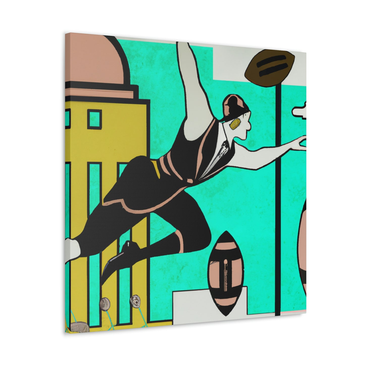 "Football in Motion Opulence" - Canvas