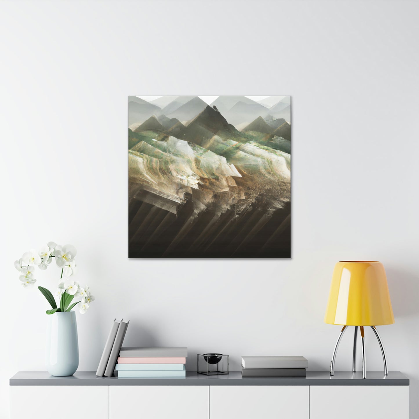 Lofty Mountain Peaks - Canvas