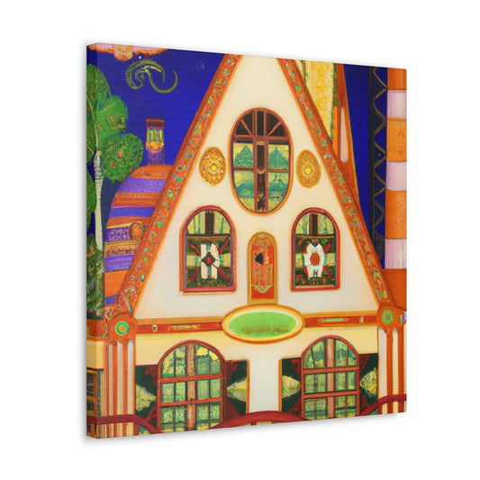 Sweet Art Deco Home - Canvas