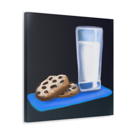 "Comforting Milk & Cookies" - Canvas