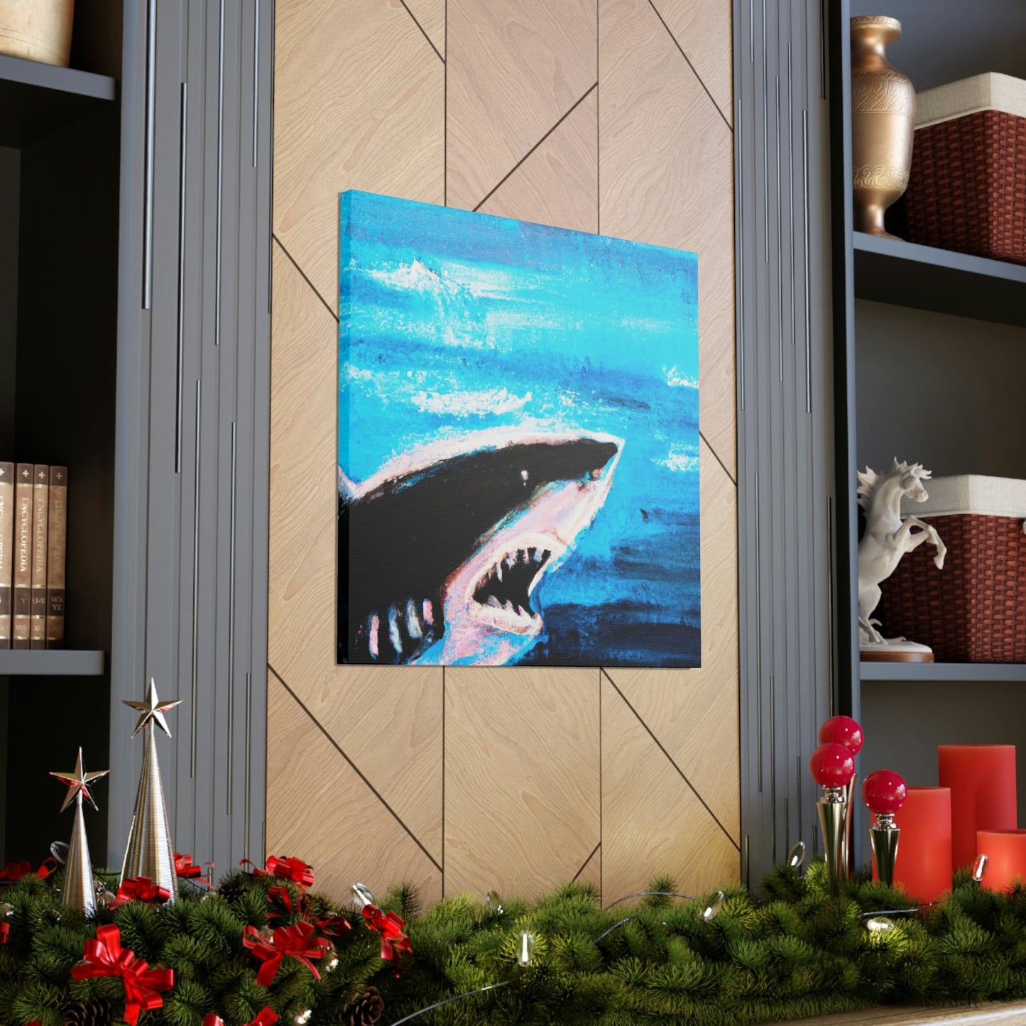 "Dangerous White Shark" - Canvas